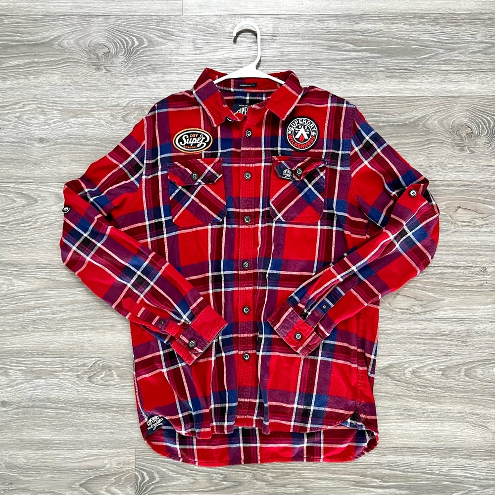 Superdry / Men’s Lumberjack Red Flannel / NWOT 🔥